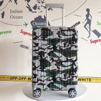 Rimowa Camouflage Luggage In Grey/Green