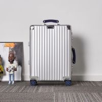 Rimowa CF Topas Luggage In Silver/Blue