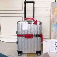 Rimowa X Fendi Luggage In Silver/Red