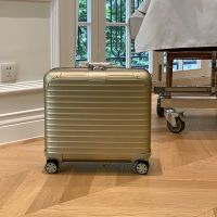 Rimowa Original Compact Pilot Case Luggage In Titanium