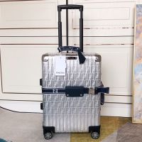 Rimowa X Fendi Luggage In Silver/Navy Blue