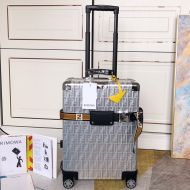 Rimowa X Fendi Luggage In Silver/Yellow